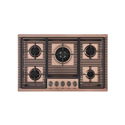 Foster Piano cottura a gas 7682 008 finitura acciaio PVD copper da 80 cm - IN PROMOZIONE FINO AL 30/06