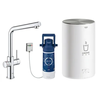 Grohe Miscelatore e boiler taglia M Red Duo 30327001 finitura cromo