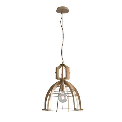 Lampadario a sospensione in metallo oro, 1 luce E27, 40x150cm