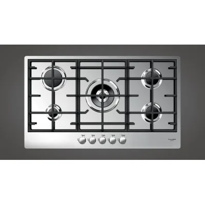 Fulgor Piano cottura a gas CPH 905 G WK X finitura acciaio inox da 86 cm