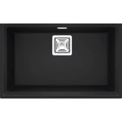 Elleci Lavello una vasca KARISMA 120 SOTTOTOP LGK12040BSO finitura composito G40 nero da 69x43.8 cm