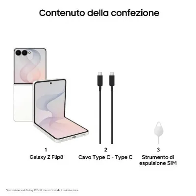 GALAXY FLIP8 12+256GB SILVER SM-F776BZWGEUE