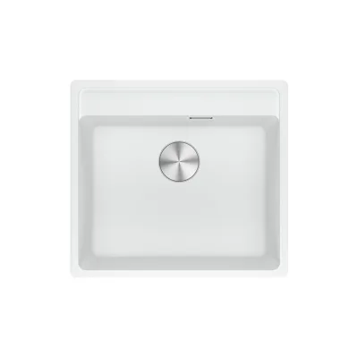 PRONTA CONSEGNA - Franke: Lavello una vasca Vasche Sopratop Maris MRG 610-52 TL 114.0661.646 finitura fragranite bianco da 56x51 cm
