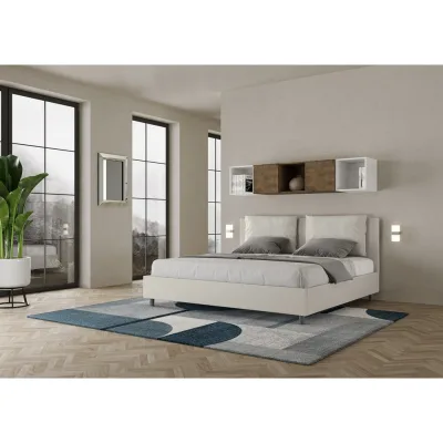 Ityhome Letto super king Antea in similpelle da 200 cm