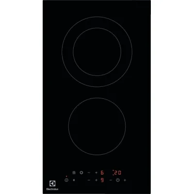 Electrolux | Piano cottura domino elettrico LHR3233CK in vetroceramica nero da 29 cm