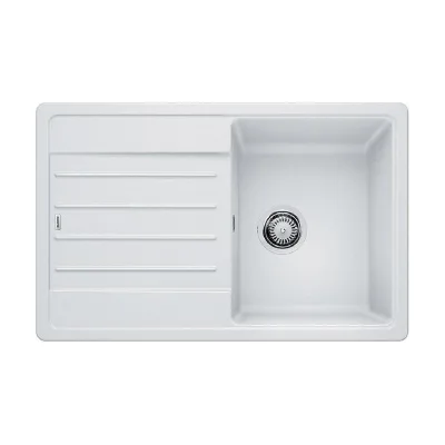 PRONTA CONSEGNA - Blanco Lavello una vasca con gocciolatoio LEGRA 45 S 1522203 finitura bianco da 78x50 cm - Sopratop