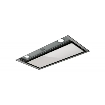 Elica Cappa da incasso BOX IN PLUS IXGL/A/120 PRF0097797A finitura acciaio inox e vetro bianco da 120 cm