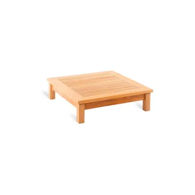 Unopiù Tavolino fisso CHELSEA in legno teak da 80x80 cm - IN PROMOZIONE FINO AL 6/07
