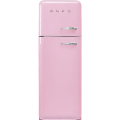 Smeg Frigorifero doppia porta con cerniere a sinistra a libera installazione FAB30LPK6 finitura rosa da 60 cm