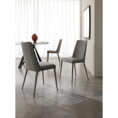 Ozzio Sedia Sofia art. S316 completamente rivestita in tessuto