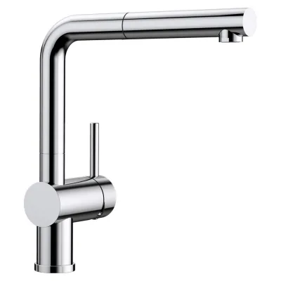 Blanco Miscelatore monocomando con doccetta estraibile LINUS-S 1512402 finitura cromato