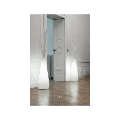 Bonaldo Appendiabiti Kadou Light con struttura in polietilene e metallo da h. 173 cm - Con sorgente luminosa a fluorescenza