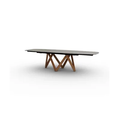 PRONTA CONSEGNA - Calligaris OUTLET Tavolo allungabile Cartesio CS4111-R 160 MTO - basamento in frassino P201 e piano in ceramica P1C da 160x90cm
