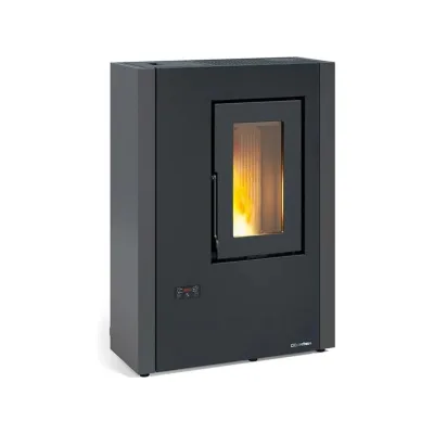 Extraflame Stufa a pellet ventilata slim LUISELLA 5.0 1292601 finitura grigio grafite