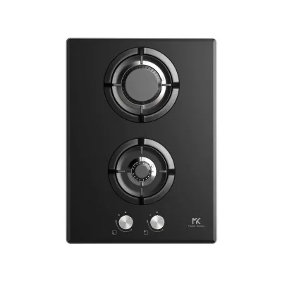 Master Kitchen Piano cottura a gas MKHG 382-EDS F GCBK in vetroceramica nero da 38 cm