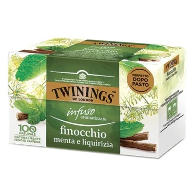 Twinings infuso finocchio menta e liquirizia 20 filtri