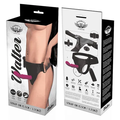 Strap On Vibrante Harness Attraction Walter 15,5 cm TPR Regolabile