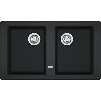 Franke Lavello due vasche Boston BFG 620 114.0276.140 finitura fragranite nero da 86x50 cm
