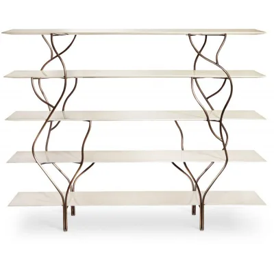 Cantori Libreria Albero in legno e ferro da L.200/300 cm e H.160 cm