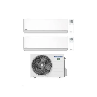 Climatizzatore Condizionatore Panasonic Dual Split 7000+9000 Btu Serie ETHEREA WHITE Inverter Con CU-2Z35TBE Wi-Fi Integrato 7+9 A+++/A++
