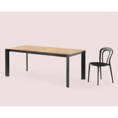 Connubia Tavolo allungabile Baron CB4010-R 130 con struttura in metallo e piano a scelta da 130(190)x85 cm - IN PROMOZIONE FINO ALL' 11/07