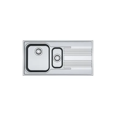 PRONTA CONSEGNA - Franke: Lavello una vasca con vaschetta e gocciolatoio a destra Smart SRX 651 101.0356.887 finitura inox satinato da 100x50 cm