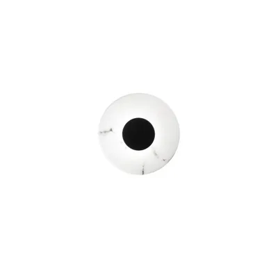 Applique contemporanea in vetro alabastro, 1 LED 8W, 30x5.7cm