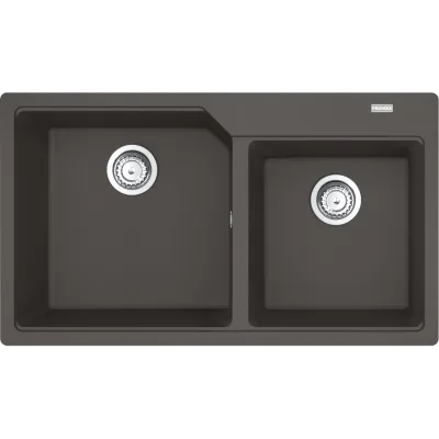 Franke: Lavello due vasche Urban Incasso UBG 620-86 114.0715.196 finitura grigio ardesia da 86x50 cm