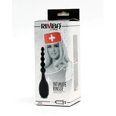 Rimba 9124 Intimate Rinser Doccia Intima Silicone 5 Sfere Nero 28 cm