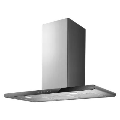 Elica Cappa a parete GALAXY BLIX/A/80 PRF0008948B finitura acciaio inox e vetro nero da 80 cm