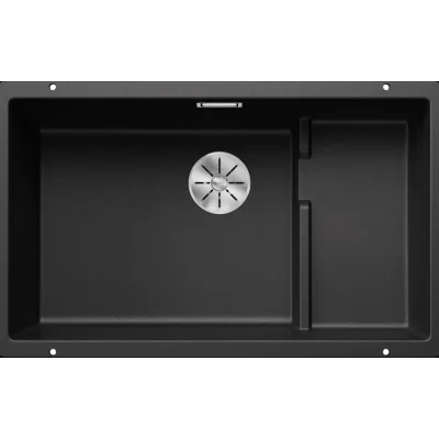 Blanco Lavello una vasca con gocciolatoio dx integrato SUBLINE 700-U Level 1518390 finitura antracite da 73x46 cm - Sottotop