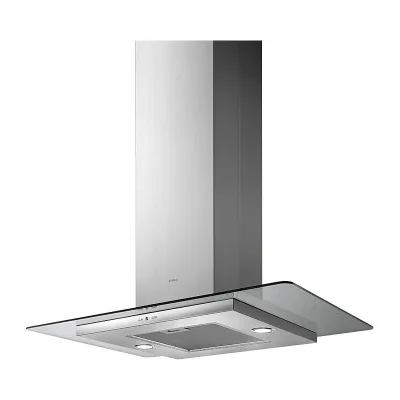 Elica Cappa a isola TRIBE A ISLAND IX/A/90X60 PRF0150293 finitura acciaio inox e vetro da 90 cm