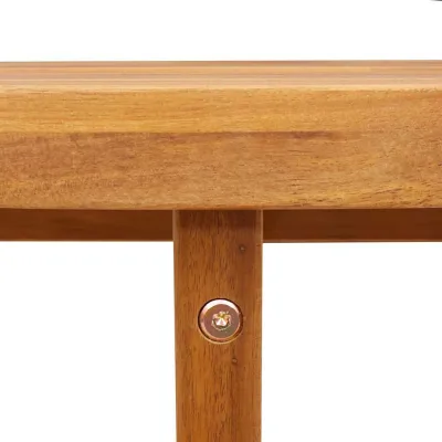 Rada Ovale — Tavolo da pranzo ovale da giardino 200x90x75 cm, massello di acacia
