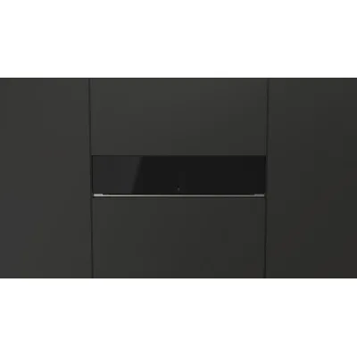 Fulgor Cassetto scaldavivande FCLWD 150 BK finitura vetro nero da 59 cm