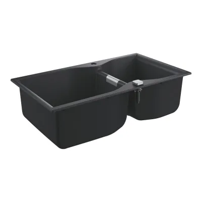 Grohe Lavello due vasche 31658AP0 finitura granite black da 90x50 cm