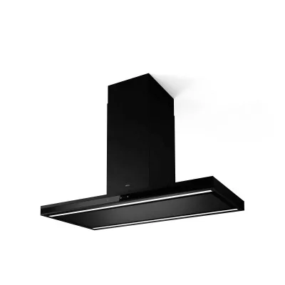 Elica Cappa aspirante a isola ELEMENT ISL @ BLMAT/A/120 PRF0194715 finitura nero/vetro nero da 120 cm