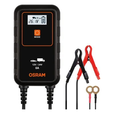 Caricabatteria intelligente Osram BATTERYcharge 12/24V 8A - OEBCS908