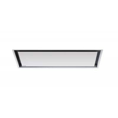 Foster Cappa a soffitto aspirante 2522 111 finitura acciaio bianco da 100 cm