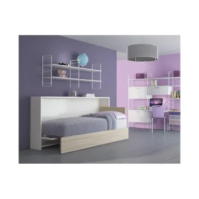 Maconi Letto singolo a scomparsa Night n' Day 474 in legno da 212 cm