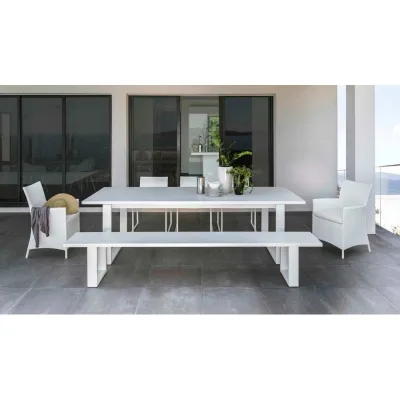 Talenti Sedia con braccioli ESSENCE con struttura alluminio e seduta in textilene