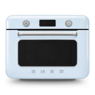 Smeg Forno combinato a vapore da appoggio COF01PBEU finitura azzurro da 50 cm