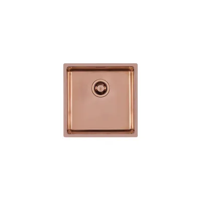 Foster Lavello una vasca 2156 858 finitura acciaio PVD copper da 44x44 cm - IN PROMOZIONE FINO AL 30/06