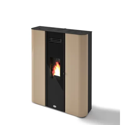 Eva Calòr Stufa a pellet ermetica slim DILETTA 901660700 finitura tortora