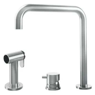 Barazza Miscelatore con comando remoto e doccino estraibile KIT TOP 1RUBMRKT finitura inox AISI 316 satinato - IN PROMOZIONE FINO AL 6/07