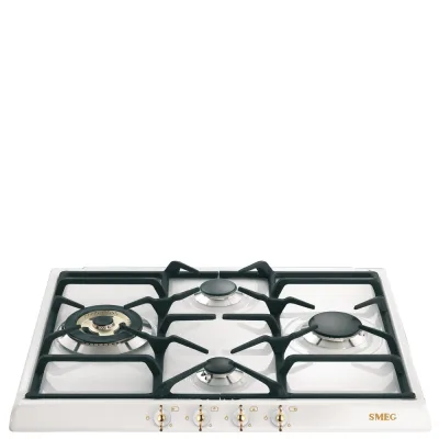 Smeg Piano cottura a gas SPR864BGH finitura bianco da 60 cm - IN PROMOZIONE FINO AL 30/06