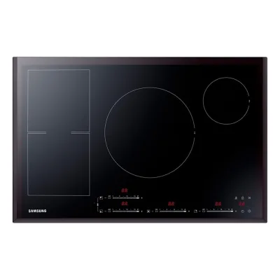 Samsung: Piano cottura a induzione NZ84F7NC6AB in vetroceramica nero da 80 cm