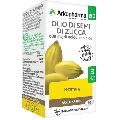 Arkopharma Olio Di Semi Di Zucca 60 Capsule