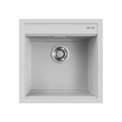 Elleci Lavello una vasca BEST 104 LMB10479 finitura composito M79 alluminio da 51x51 cm