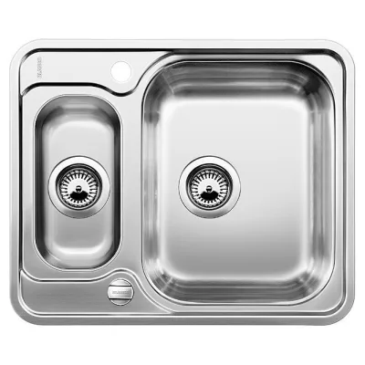 Blanco | Lavello una vasca con vaschetta LANTOS 6-IF 1616676 in acciaio inox da 59.3x48.8 cm - Sopratop/Filotop