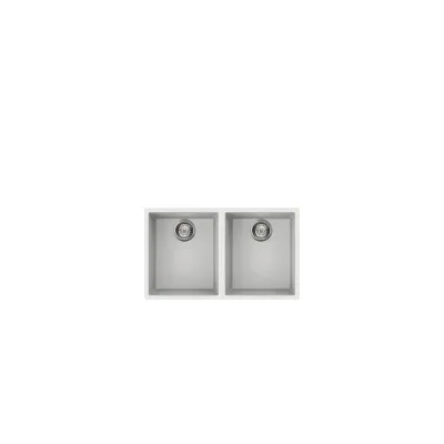 Smeg S Lavello due vasche VZUM3434B finitura bianco da 76x43.5 cm - Sottotop
